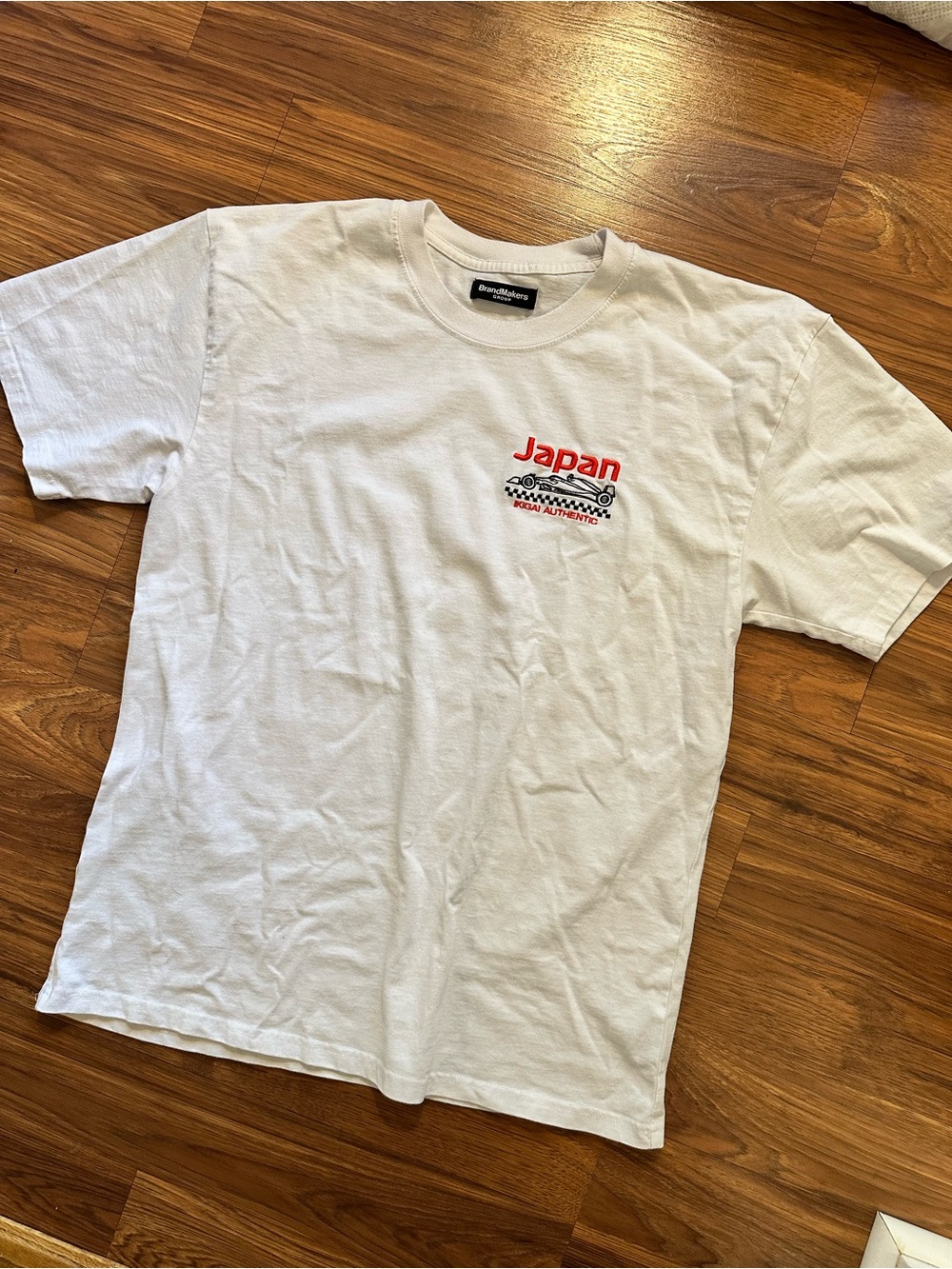 White 'Japan' Graphic Crewneck Tee -